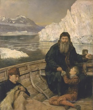 El último viaje de Henry Hudson 1881 John Collier Orientalista prerrafaelita Pinturas al óleo